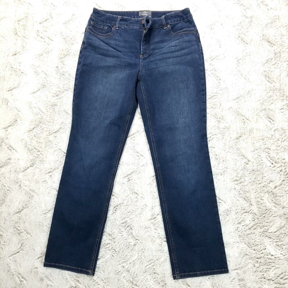 Chico's Jeans Womens 1.5 Short Blue So Lifting Dark Wash Denim‎